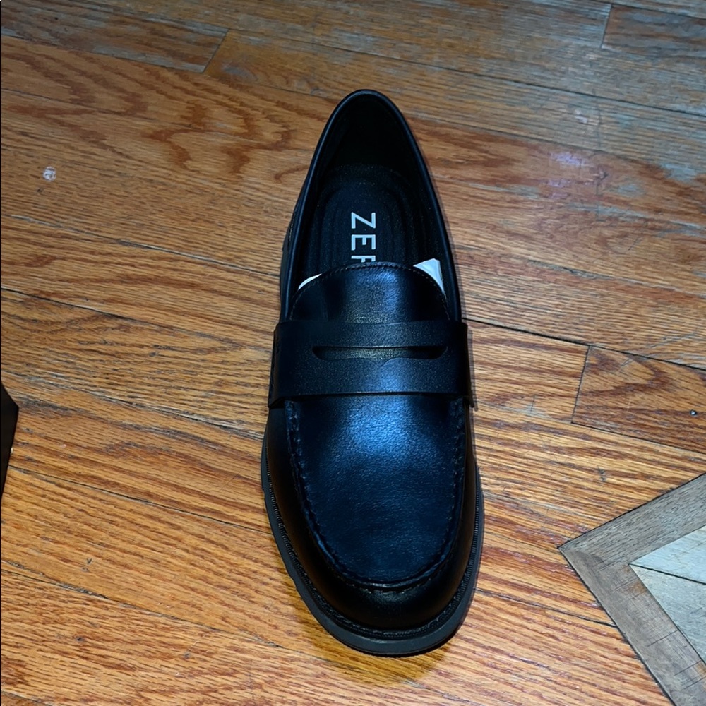Black Leather Loafers for Men